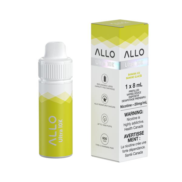 ALLO 10K Banana Ice Hybrid Disposable Pod Starter kit