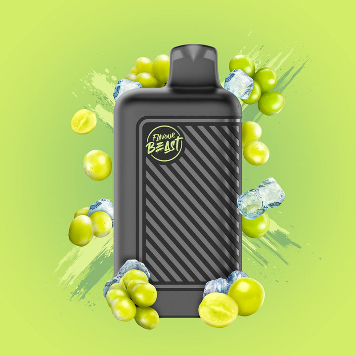 Wild White Grape Iced Flavour Beast Mode 8000 Puff Rechargeable Disposable Hazetown Vapes Toronto Ontario