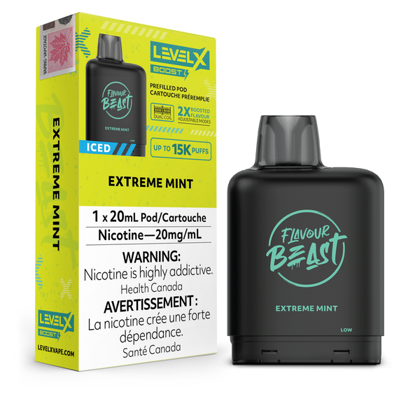 LEVEL X BOOST POD 15K FLAVOUR BEAST EXTREME MINT