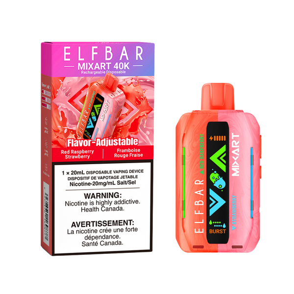 ELF BAR MixArt 40K Red Raspberry Strawberry Disposable