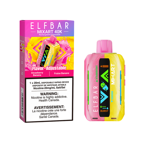 ELF BAR MixArt 40K Strawberry Banana Disposable
