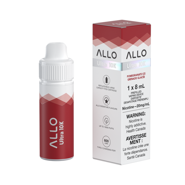 ALLO 10K Pomegranate Ice Hybrid Disposable Pod Starter kit
