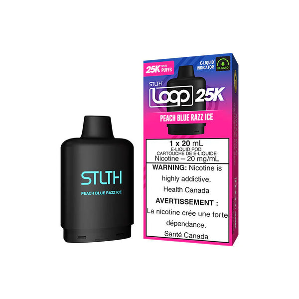 STLTH LOOP 25K PEACH BLUE RAZZ ICE REPLACEMENT POD