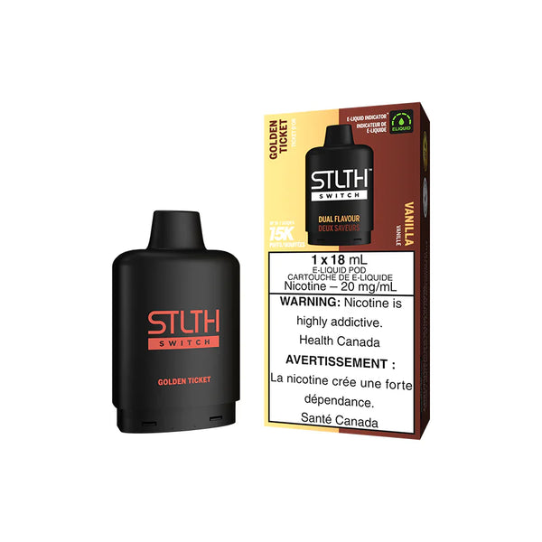 STLTH LOOP 2 SWITCH GOLDEN TICKET/VANILLA 15K REPLACEMENT POD