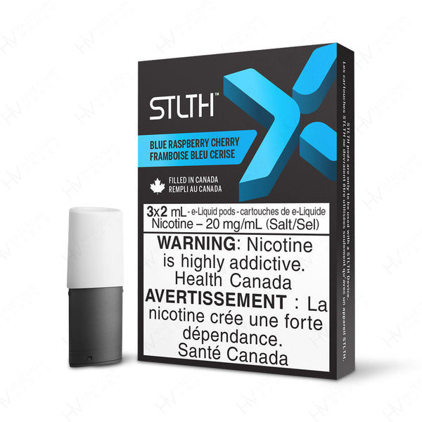 STLTH X Blue Raspberry Cherry Replacement Pods Hazetown Vapes Toronto Ontario