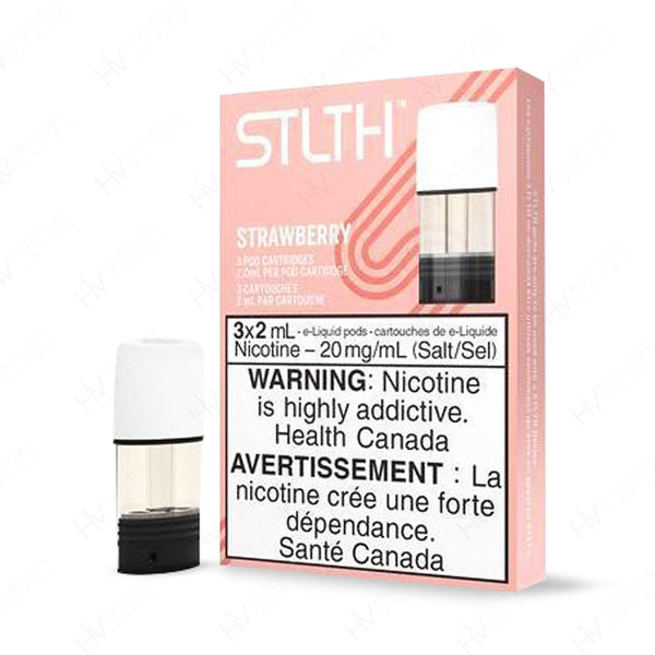 STLTH Strawberry Replacement Pods Hazetown Vapes Hamilton Ontario