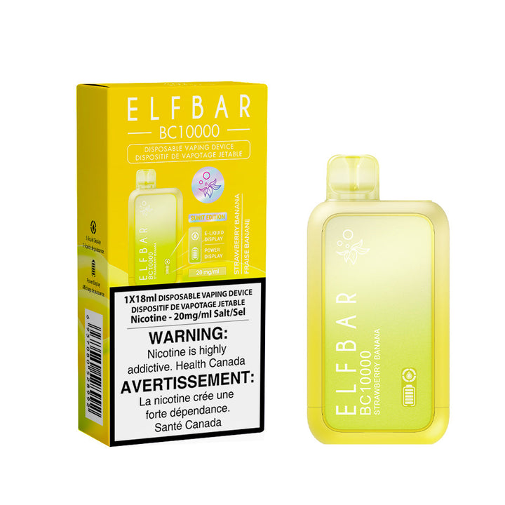 Elfbar Bc10000 18ml Disposable Vape Strawberry Banana