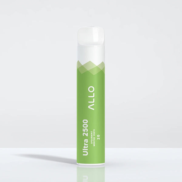 ALLO ULTRA 2500 SPEARMINT DISPOSABLE VAPE HAZETOWN VAPES SPADINA