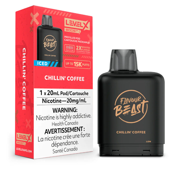 LevelX Boost Pod 20mg Chillin Coffee