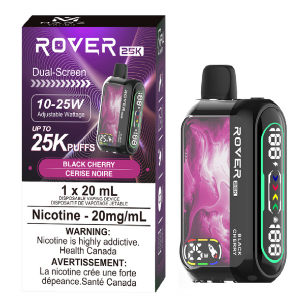 ROVER 25K BLACK CHERRY RECHARGEABLE DISPOSABLE