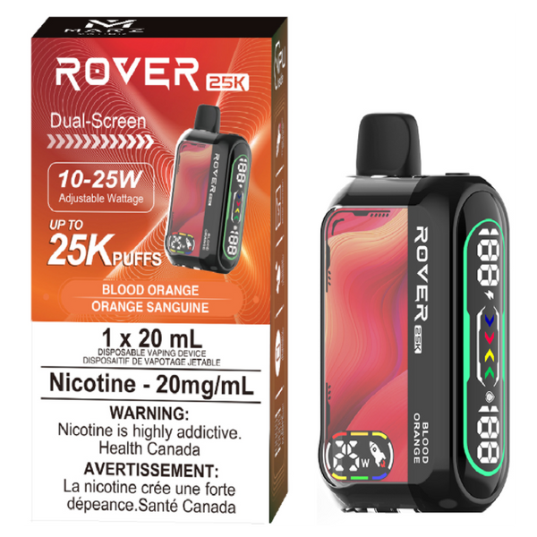 ROVER 25K BLOOD ORANGE RECHARGEABLE DISPOSABLE