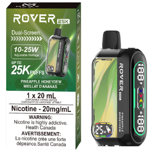 ROVER 25K PINEAPPLE HONEYDEW RECHARGEABLE DISPOSABLE