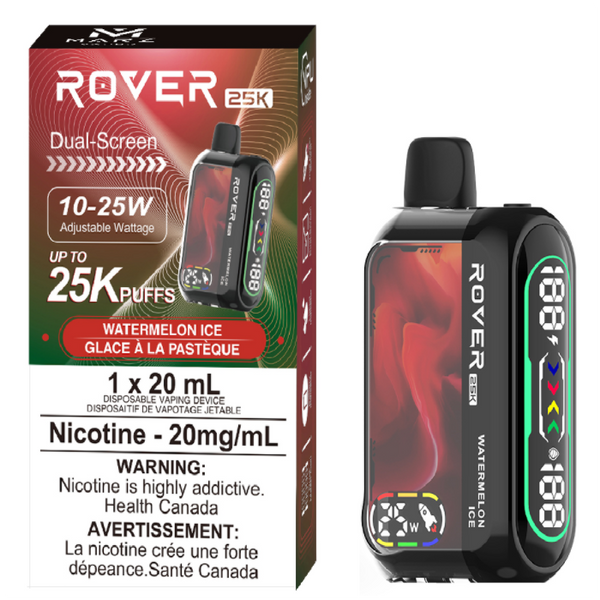 ROVER 25K WATERMELON ICE RECHARGEABLE DISPOSABLE