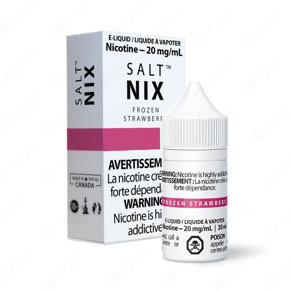 Salt Nix Frozen Strawberry Salt Nic Liquid Vape Juice Hazetown Vapes Vancouver British Columbia