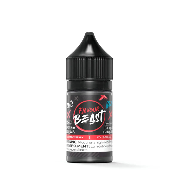 Sic Strawberry Iced Flavour Beast Salt Nic E-Liquid Moose Jaw Saskatchewan